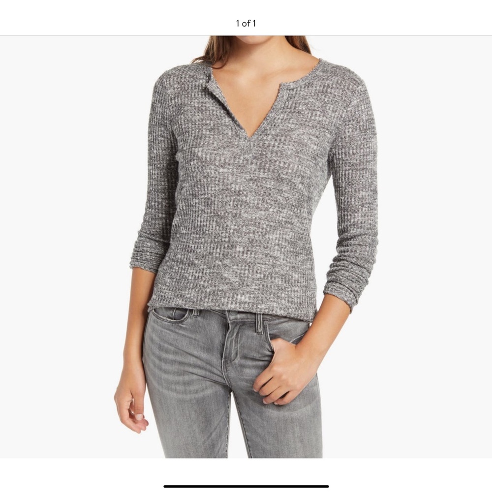 Socialite Long Sleeve Knit Henley